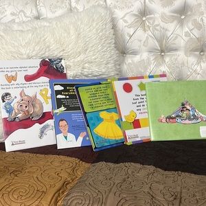 5 Pcs. Kids Educational Books / Hard Cover with Thick Paper Pages. NWT